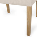 Arm Chair Beige Brown Fabric