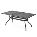 Cayman Rectangle Table Black Aluminium