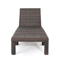 Jamaica Chaise Lounge Without Cushion Brown Rattan