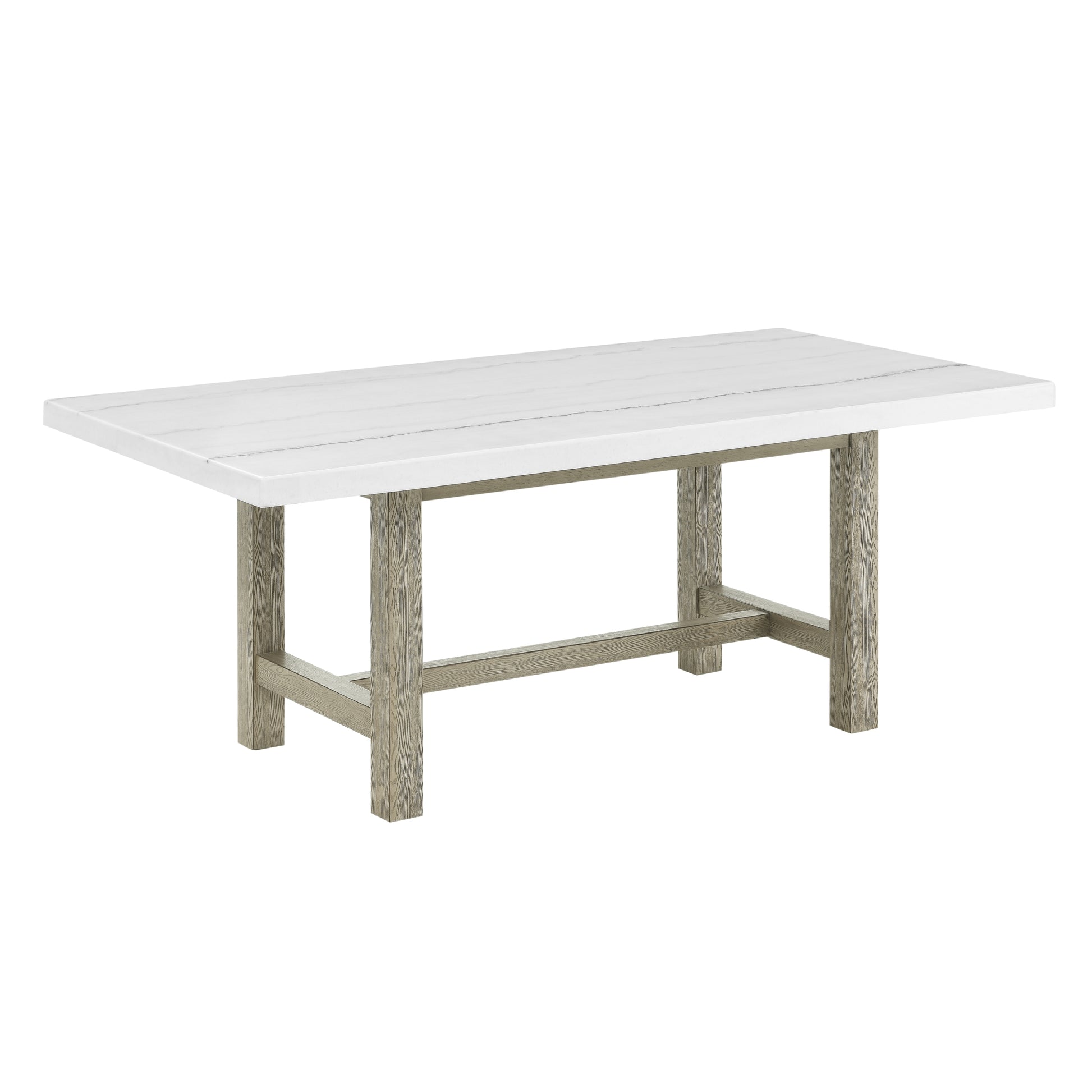 Carena Rectangular Table White White Wood