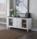 Heston Tv Stand Or Server White White Wood