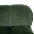 Sectional Modular Sofa L Retro Green Velvet 1 Seat