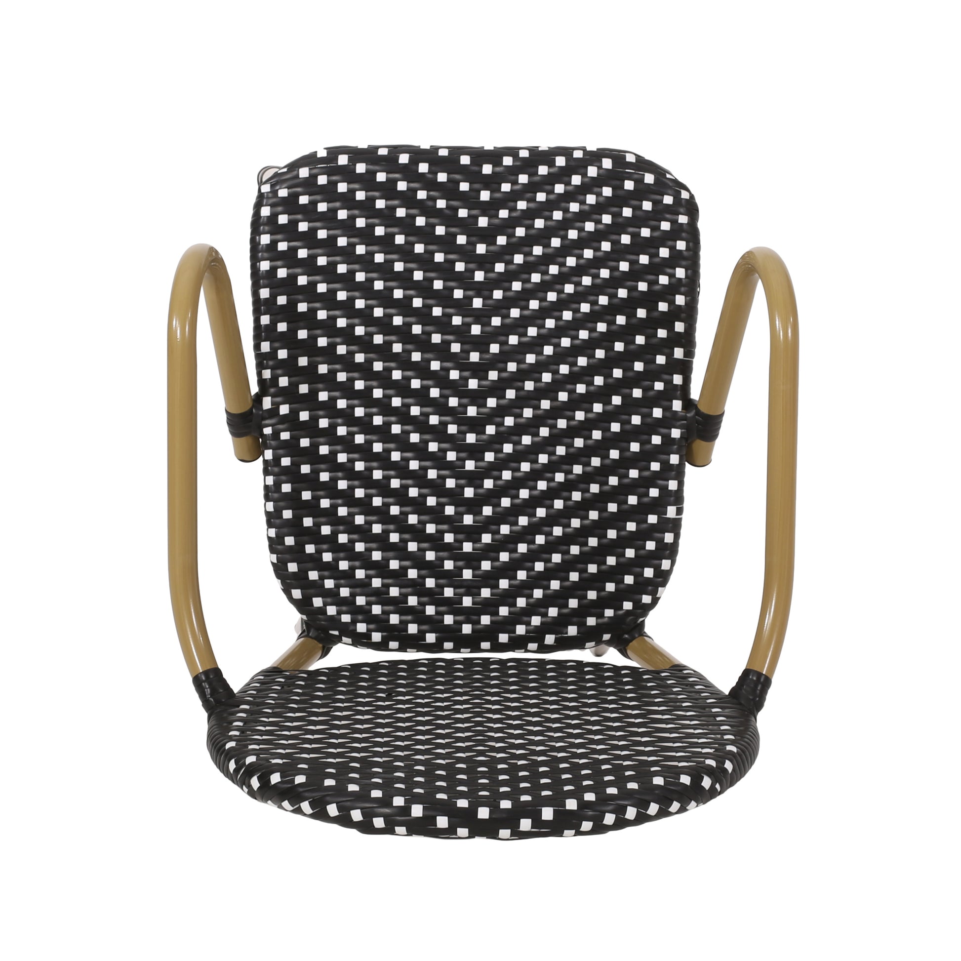 Barstool Black Wicker