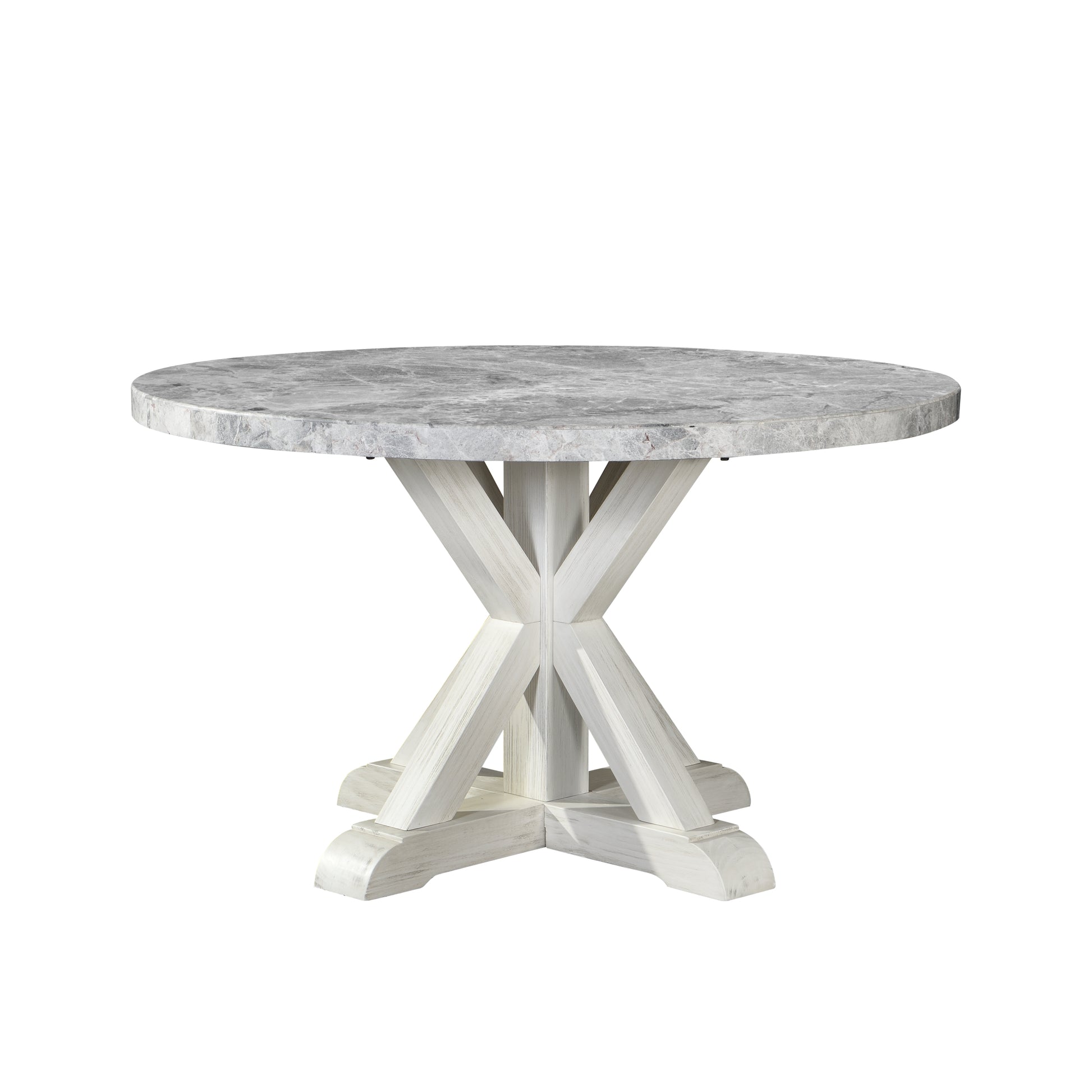 Canova 5 Piece Dining Set With Round Table Dark Gray Dark Gray Wood