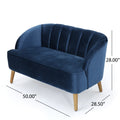 Seat Navy Blue Velvet