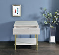 Whitman Square End Table White White Wood