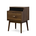 Disa 1 Drawer Nightstand Walnut Mdf