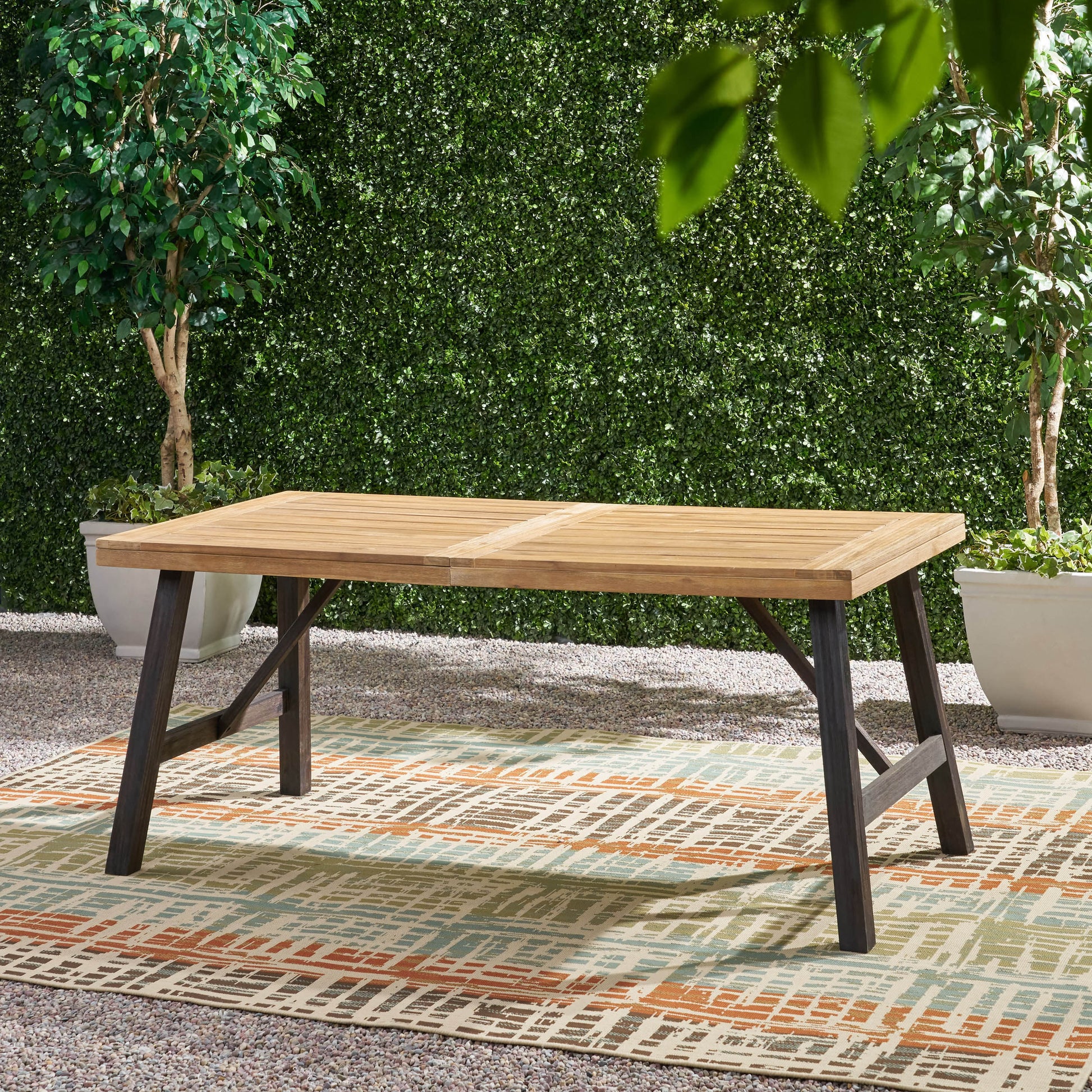 Bettina Dining Table Grey Acacia Wood