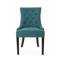 Cheney Dining Chair Kd Set Of 2 Teal Fabric