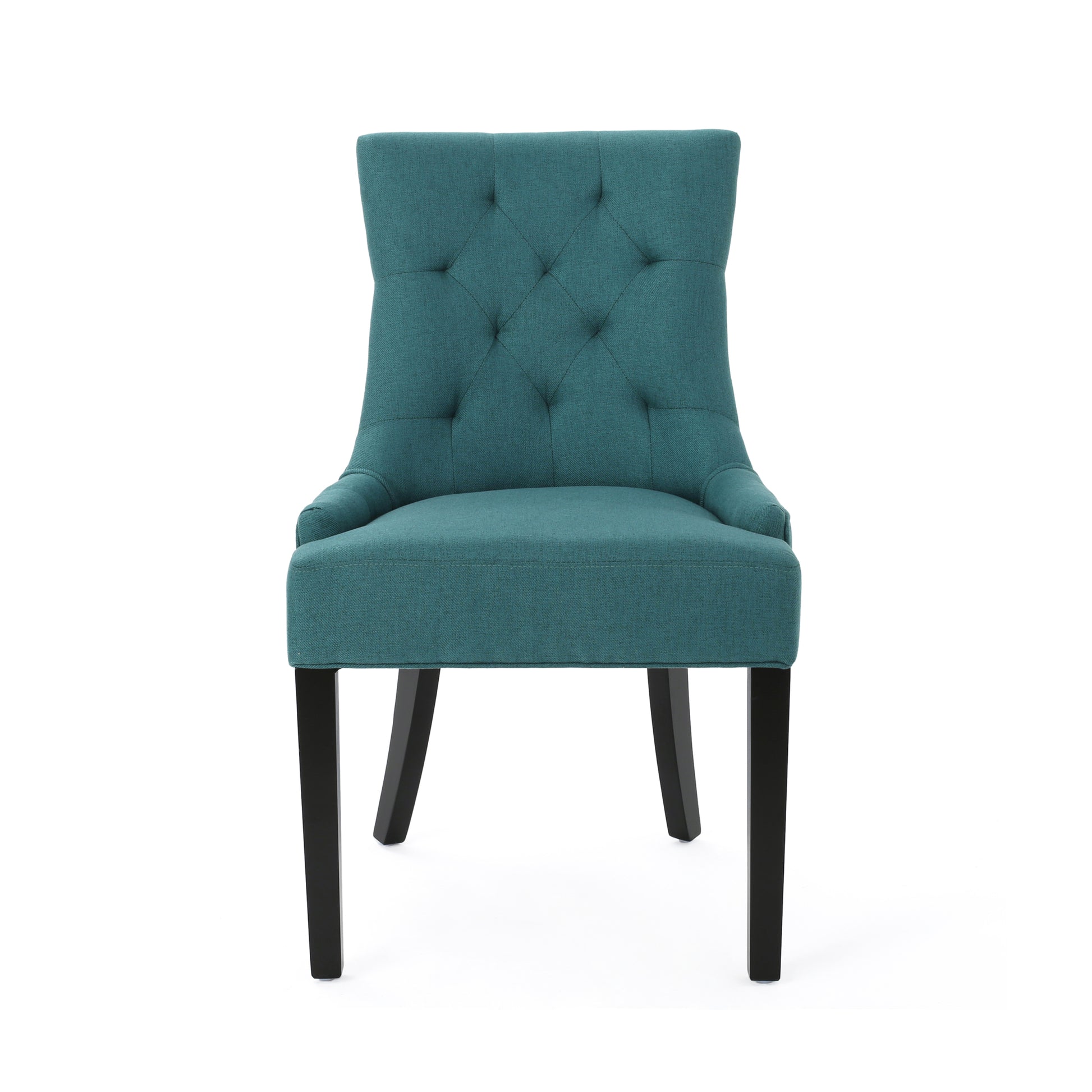 Cheney Dining Chair Kd Set Of 2 Teal Fabric