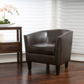 Club Chair Brown Pu