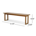 Nash Bench Set Of 2 Teak Wood