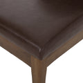 Dining Chair Dark Brown Rubber Wood