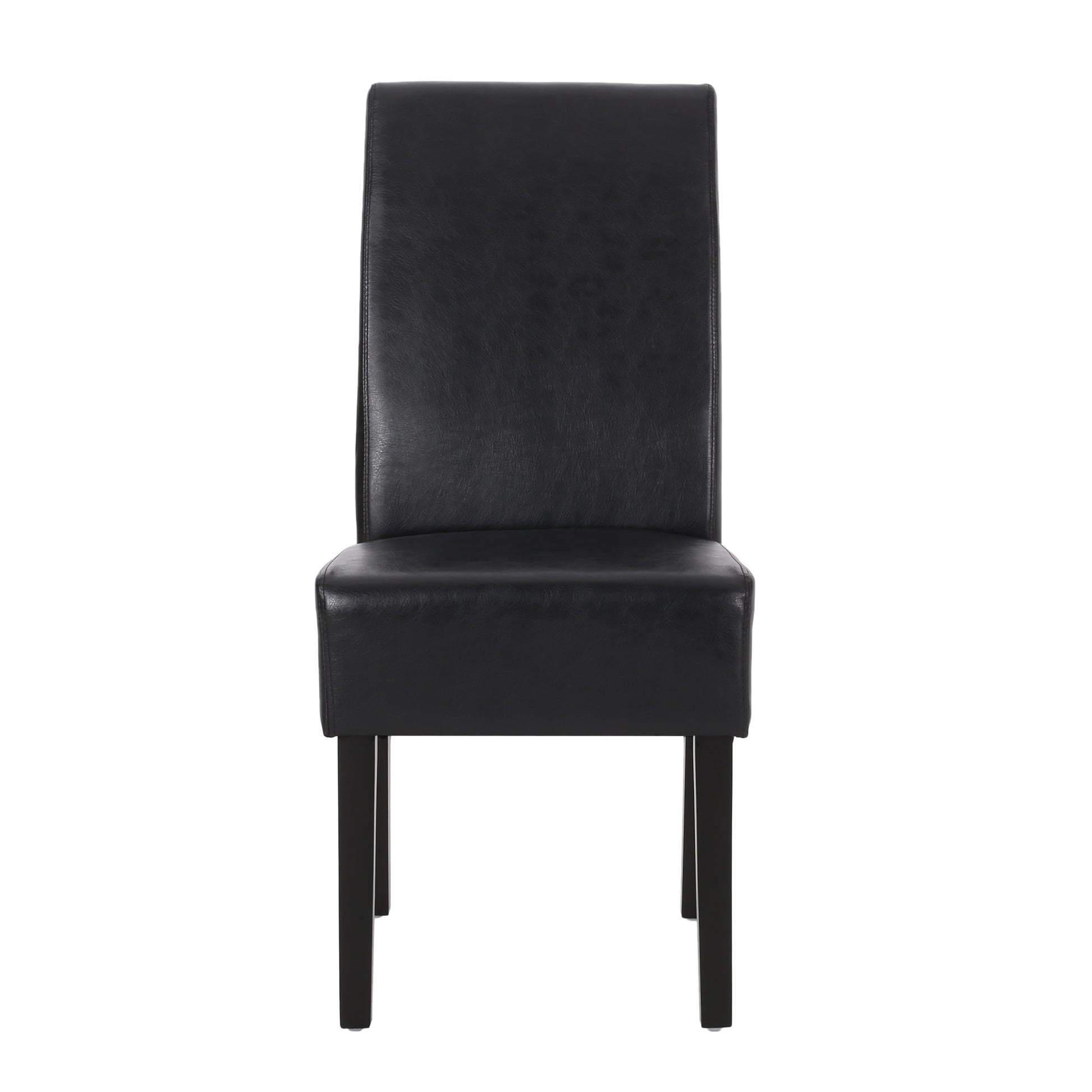 Dining Chair Mp2 Set Of 2 Black Pu