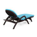 Mikael Chaise Lounge With Cushion Dark Brown Polypropylene