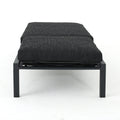 Navan Chaise Lounge Dark Grey Dark Grey Fabric Metal