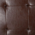 Chaise Lounge Dark Brown Pu