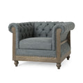 Club Chair Charcoal Fabric