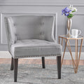 Occassional Chair Grey Fabric