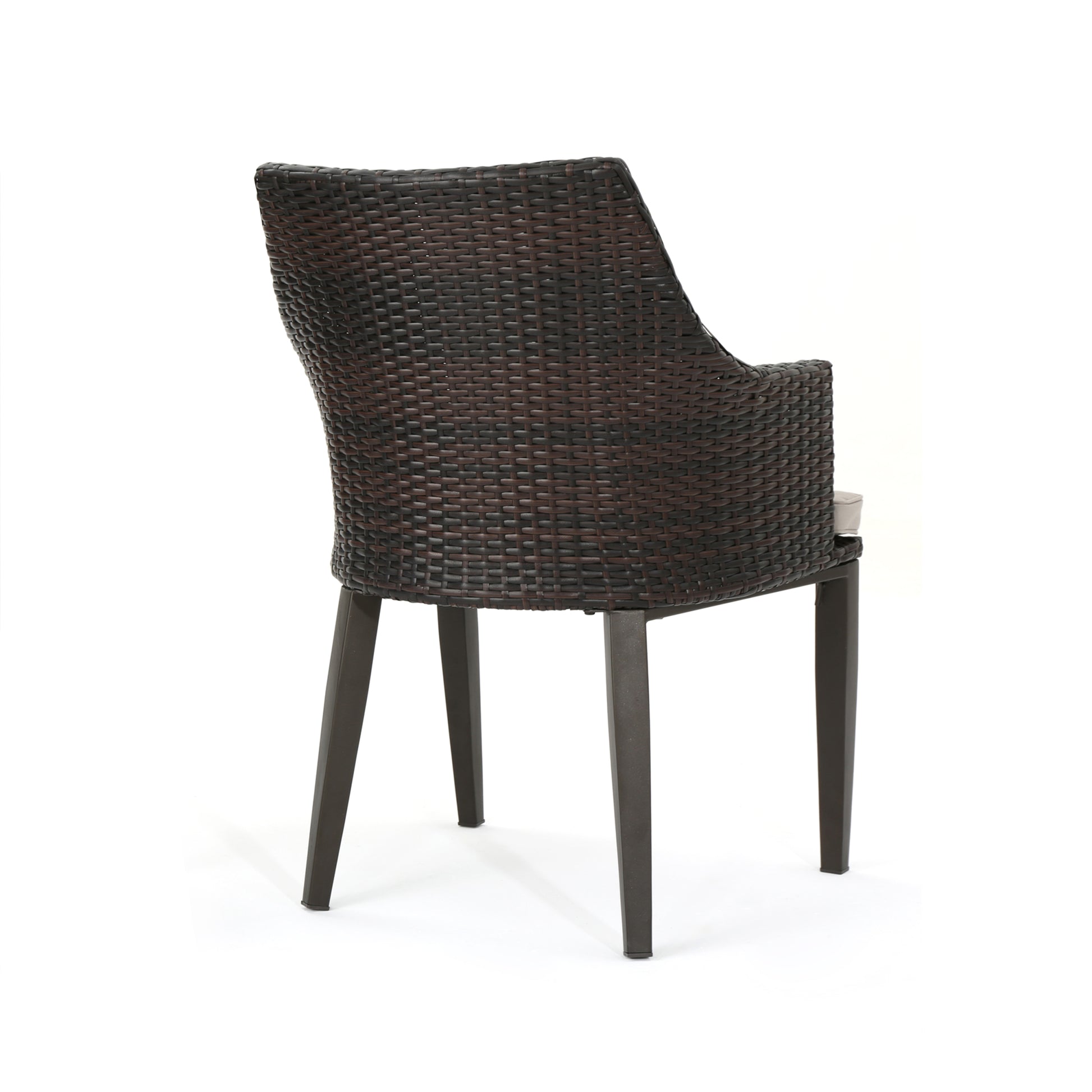 Hillhurst Chair Brown Mp2 Set Of 2 Brown Rattan Waterproof Fabric Metal