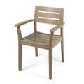 Stamford Dining Chair,Set Of 2 Grey Acacia Wood