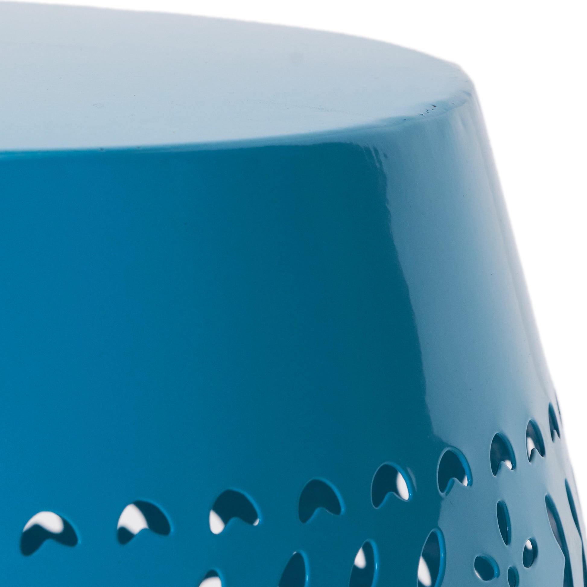 Ruby 12" Side Table Blue Blue Iron