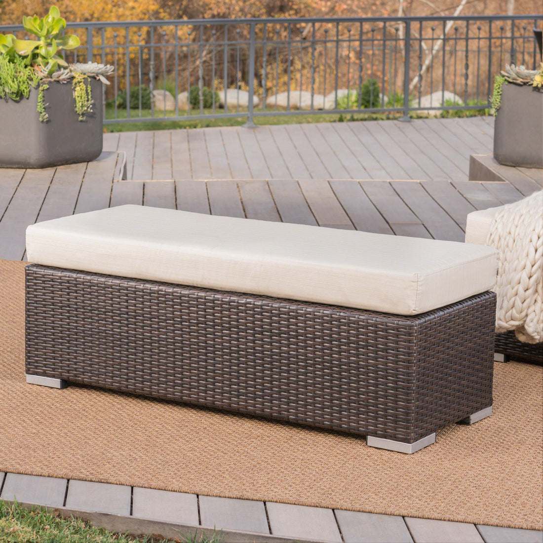 Santa Rosa Bench Multi Wicker