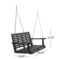 Tasmania Porch Swing Dark Grey Acacia Wood