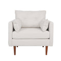 Club Chair Beige Fabric