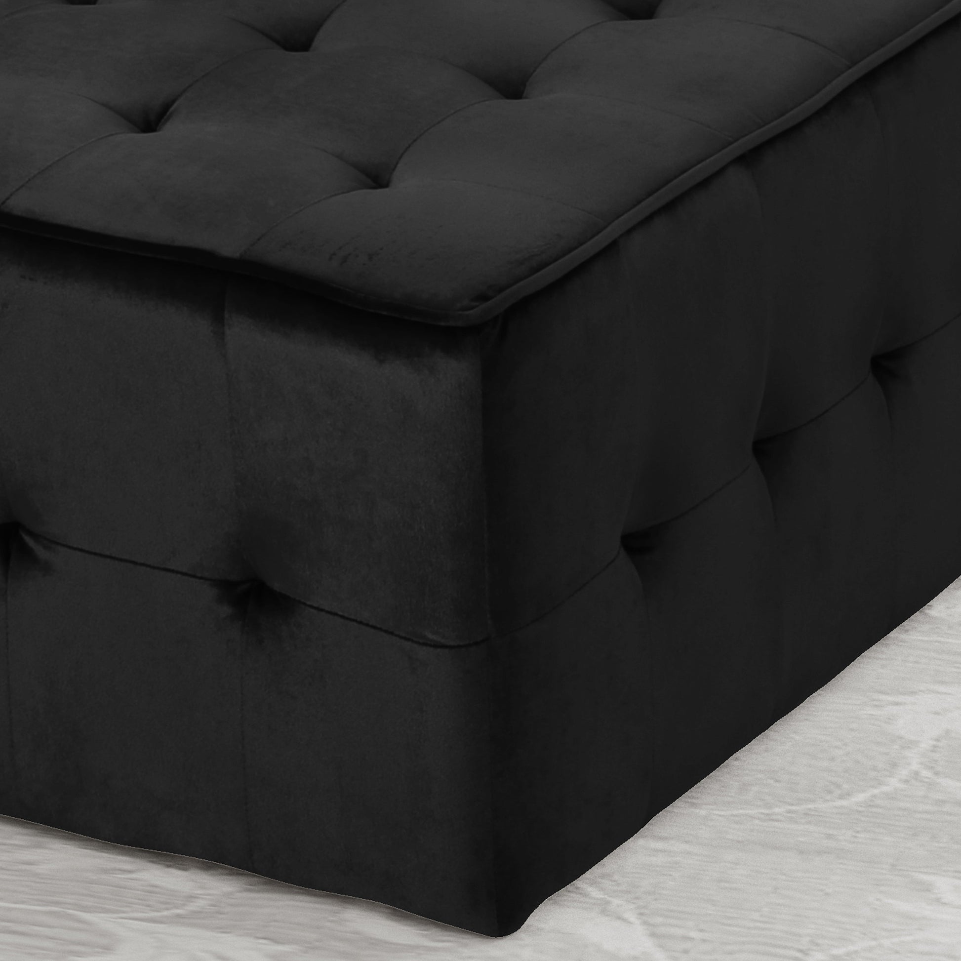 Ottoman Black Velvet