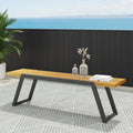 Gaylor Mp1 Bench Black Acacia Wood