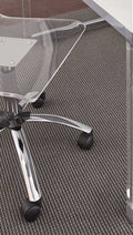 Arthur Adjustable Swivel Chair Pearl Silver Silver White Iron