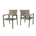 Luton Dining Chair Grey Rattan