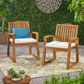 Della Wood Kd Armchair Cream Acacia Wood
