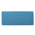 Storage Ottoman Teal Fabric