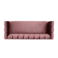 Miranda Velvet 3 Seater Sofa Blush Velvet