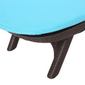 Mikael Chaise Lounge With Cushion Dark Brown Polypropylene