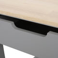 Kitchen Cart Grey Wood