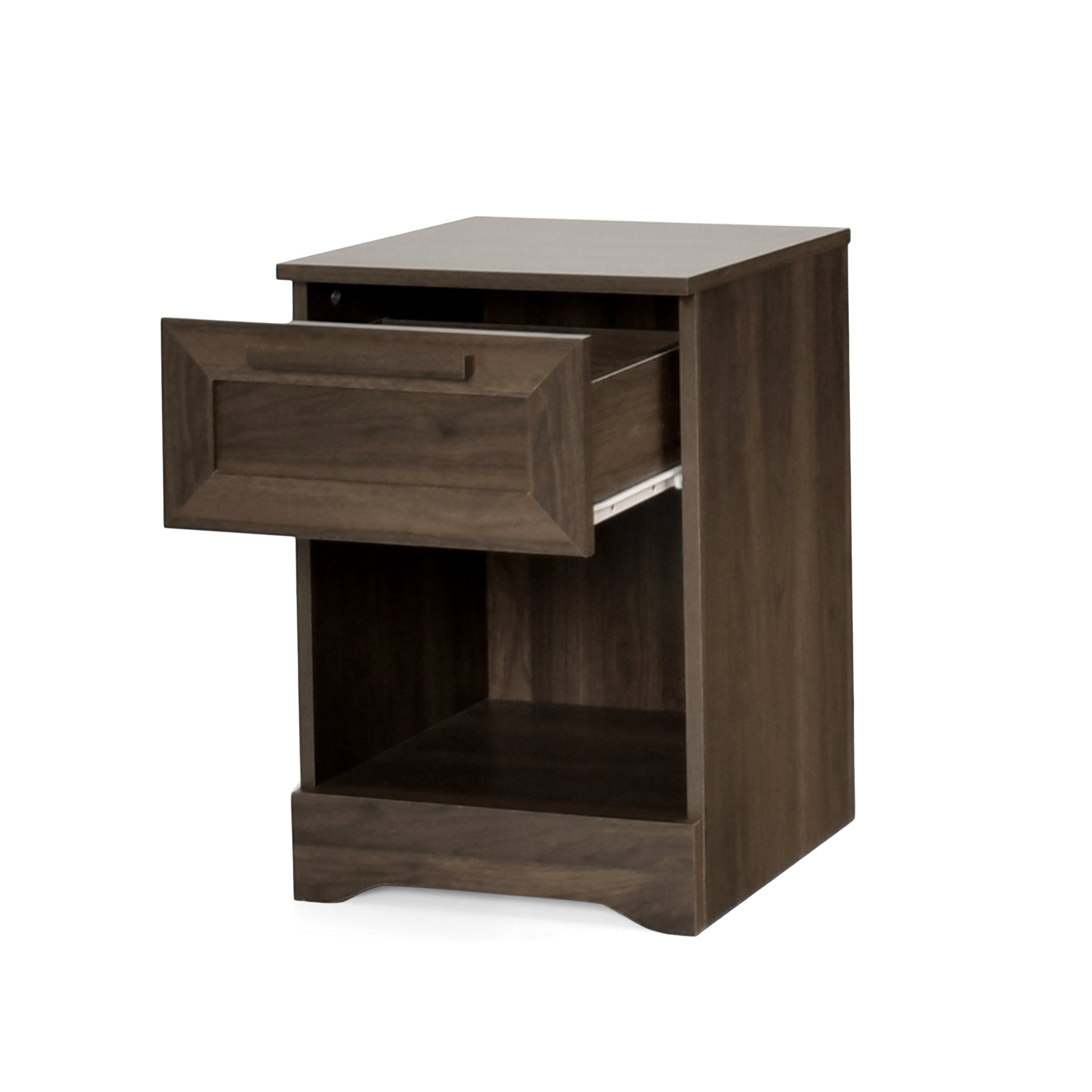 Delaney 1 Drawer Nightstand Walnut Mdf