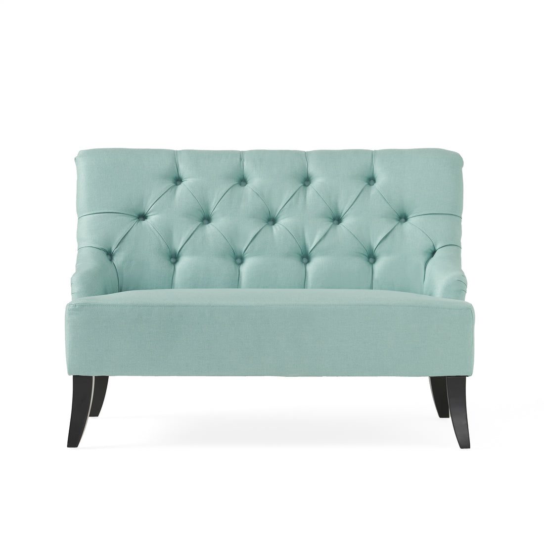 Nicole Kd Settee Light Blue Fabric