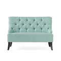 Nicole Kd Settee Light Blue Fabric