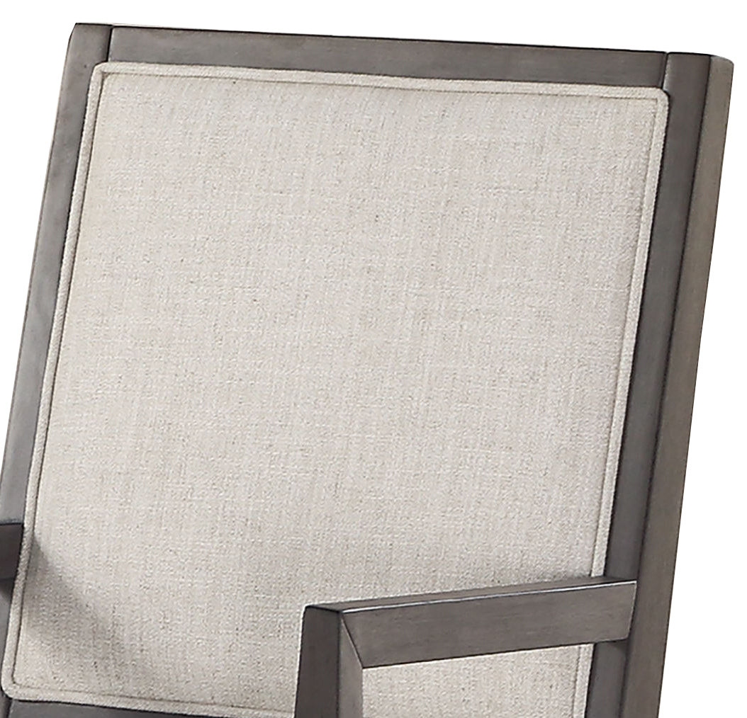Mila Arm Chair Set Of 2 White White Fabric