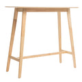 Wood Bar Table, Natural Oak Finish, 17.72 In X 47.24 In X 42.01 In Natural Mdf