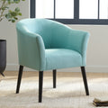 Arm Chair Light Blue Fabric