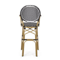 Barstool Black Wicker