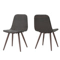 Gila Dining Chair With Powder Coated Legs Brown Multi Rattan