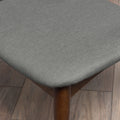 Chair Set Of 2 Light Gray Fabric