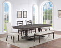 Hutchins Upholstered Chair Set Of 2 Dark Brown Dark Brown Wood