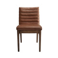 Upholstered Dining Chairs With Rubber Legs Set Of 2 ,Light Brown Light Brown Wood