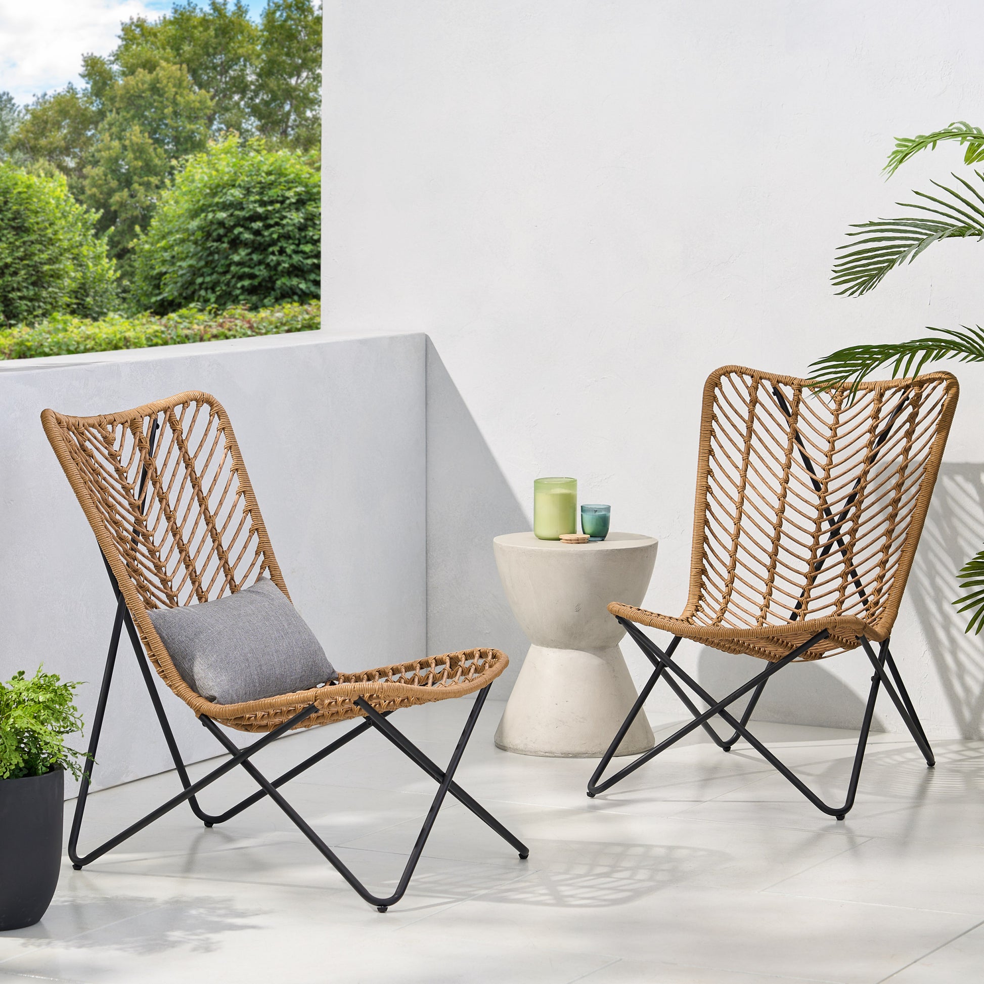 Gatlin Chair Light Brown Rattan
